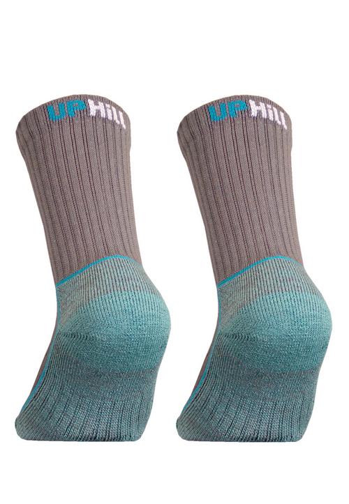 Rückansicht von UphillSport SAANA JR Wandersocken Grey