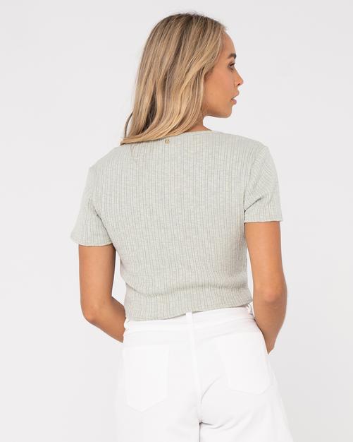 Rückansicht von RUSTY SIMMER CROP TOP Croptop Damen Surf Spray