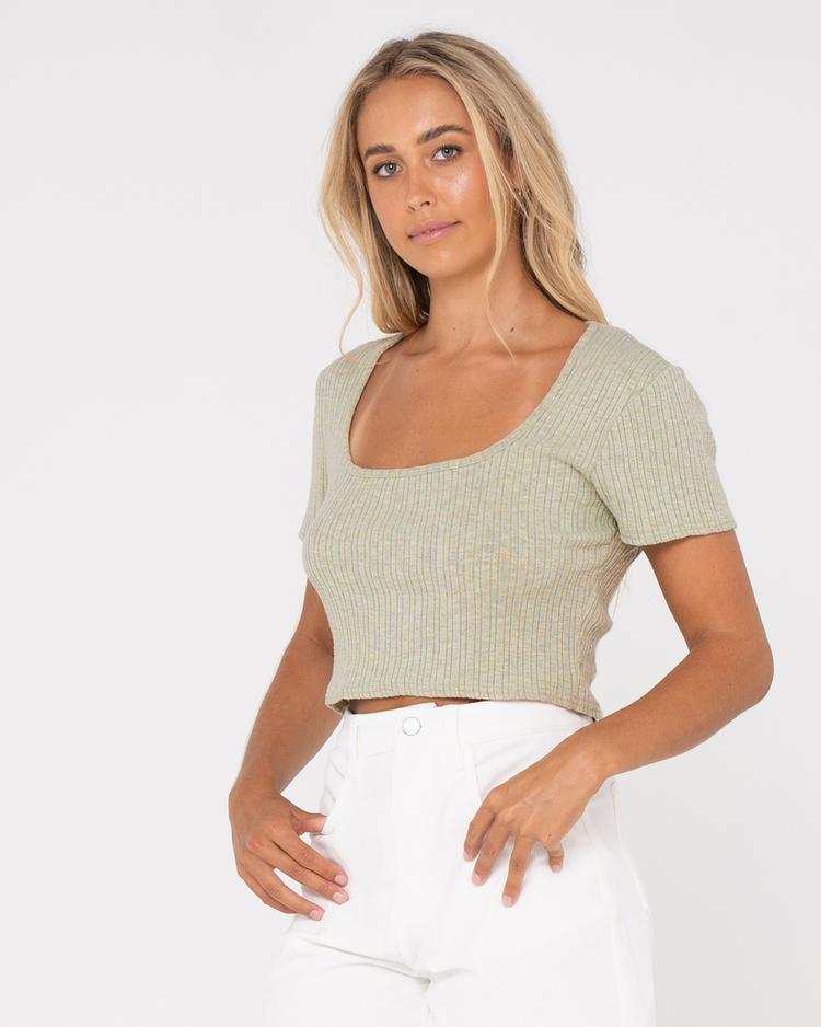 RUSTY RUSTY SIMMER CROP TOP Croptop Damen - Surf Spray - 1 | SportScheck