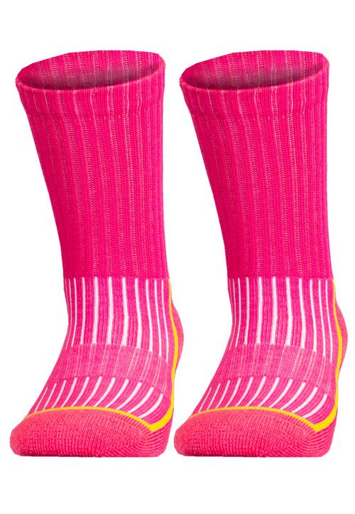 Rückansicht von UphillSport SAANA JR Wandersocken Pink