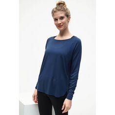 Rückansicht von KISMET Longshirt Damen blau