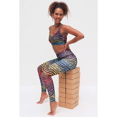 Rückansicht von KISMET Yogapants Damen mehrfarbig