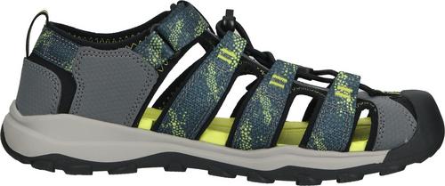 Rückansicht von Keen Wanderschuhe Outdoorsandalen Kinder Blau/Grau