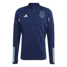 adidas Ajax Tiro 23 Trainingsoberteil Funktionssweatshirt Herren Collegiate Navy / Clear Mint