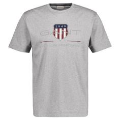 GANT T-Shirt T-Shirt Herren Grau