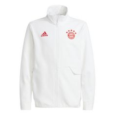 adidas FC Bayern München Juniors Anthem Jacke Sweatshirt Kinder White