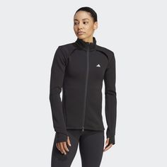 Rückansicht von adidas Trainingsjacke Trainingsjacke Damen Black