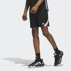 Rückansicht von adidas Icon Squad Shorts Funktionsshorts Herren Black / White