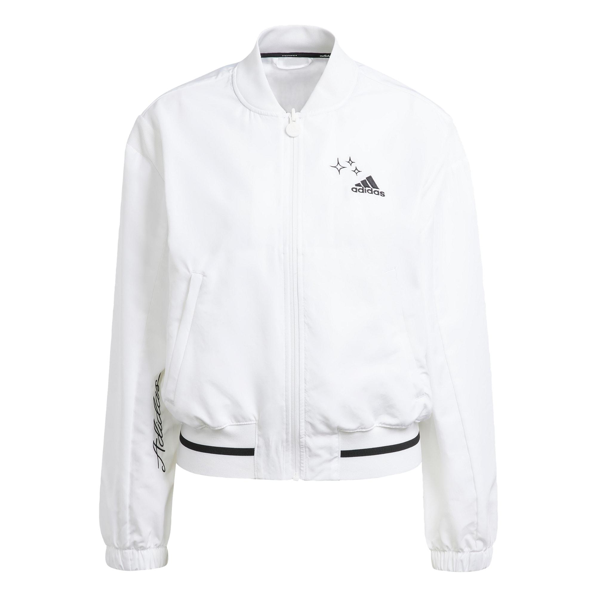 adidas Scribble Woven Jacke Bomberjacke Damen White / Black
