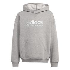 adidas Kids Hoodie Hoodie Kinder Medium Grey Heather / White