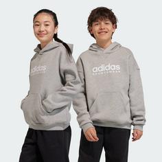 Rückansicht von adidas Kids Hoodie Hoodie Kinder Medium Grey Heather / White