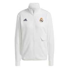 adidas Real Madrid Anthem Jacke Trainingsjacke Damen White