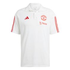 adidas Manchester United Tiro 23 Poloshirt Fanshirt Herren Core White
