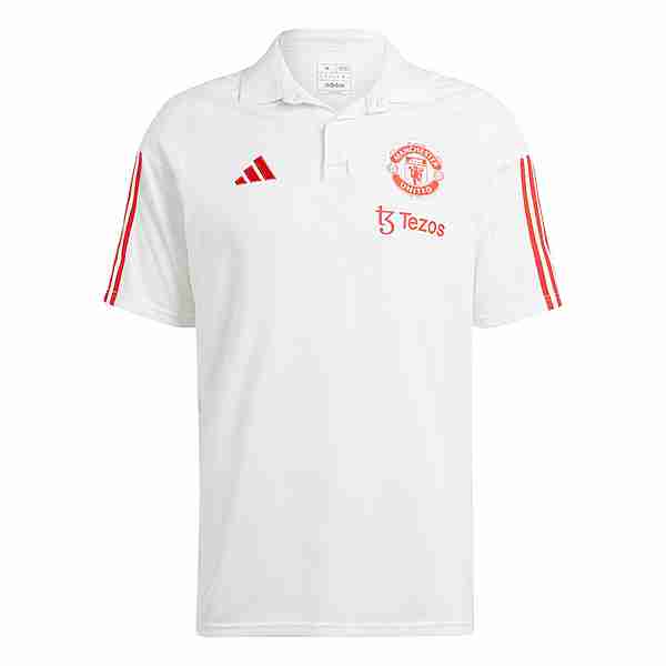 adidas Manchester United Tiro 23 Poloshirt Fanshirt Herren Core White