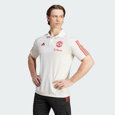 Rückansicht von adidas Manchester United Tiro 23 Poloshirt Fanshirt Herren Core White