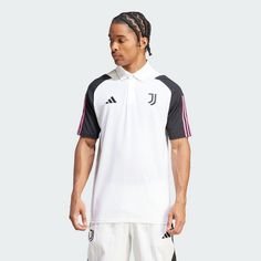 Rückansicht von adidas Juventus Turin Tiro 23 Cotton Poloshirt Fanshirt Herren White
