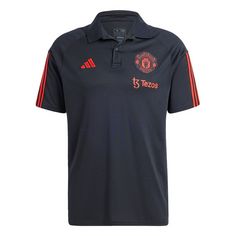 adidas Manchester United Tiro 23 Poloshirt Fanshirt Herren Black