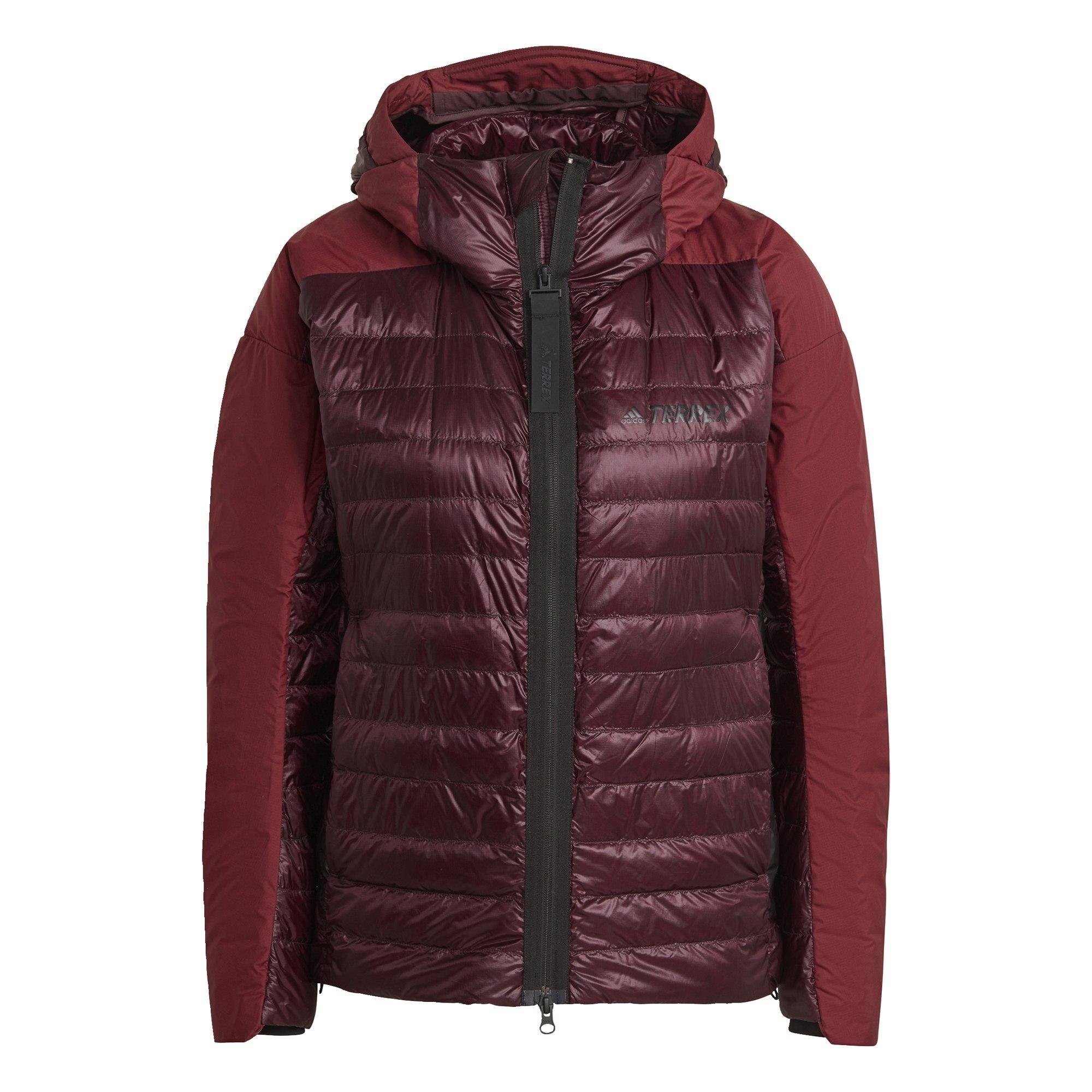 adidas TERREX MYSHELTER Hooded Daunenjacke Winterjacke Damen Shadow Maroon / Shadow Red