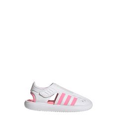 Rückansicht von adidas Summer Closed Toe Water Sandale Badelatschen Kinder Cloud White / Beam Pink / Clear Pink