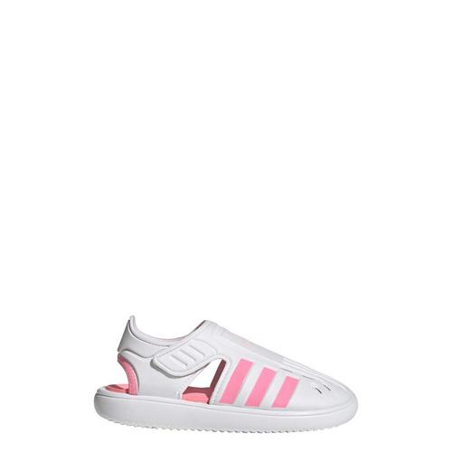 Rückansicht von adidas Summer Closed Toe Water Sandale Badelatschen Kinder Cloud White / Beam Pink / Clear Pink