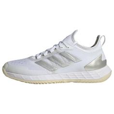adidas Adizero Ubersonic 4.1 Tennisschuh Hallenschuhe Damen Cloud White / Silver Metallic / Grey One