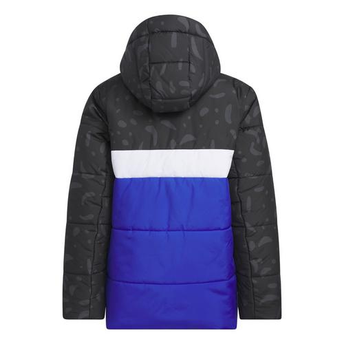 Rückansicht von adidas Colorblocked Padded Kids Jacke Funktionsjacke Kinder Black