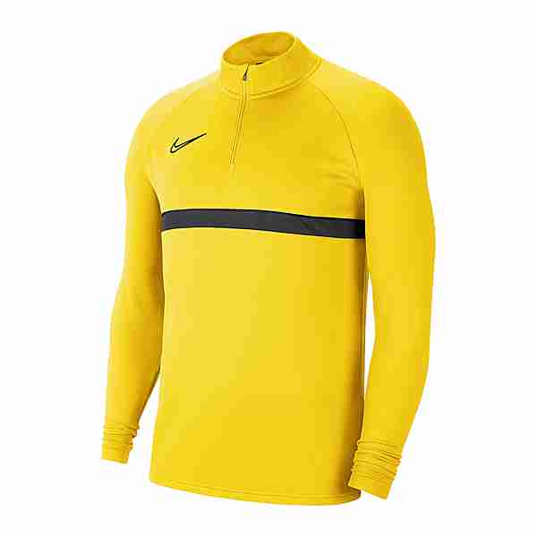 Nike Academy 21 Drill Top Funktionssweatshirt gelbschwarzgrau