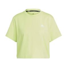 adidas Scribble Embroidery Crop-Shirt T-Shirt Damen Pulse Lime / Black