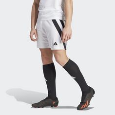 Rückansicht von adidas Fortore 23 Shorts Funktionsshorts Herren White / Black