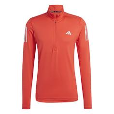 adidas Own the Run 1/4 Zip Sweatshirt Trainingsjacke Herren Bright Red