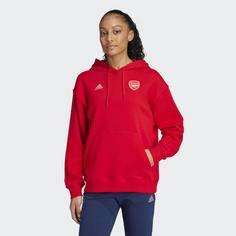 Rückansicht von adidas FC Arsenal Hoodie Hoodie Damen Better Scarlet