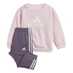 adidas Badge of Sport Jogginganzug Trainingsjacke Kinder Clear Pink / White / Clear Pink