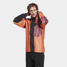 Rückansicht von adidas GORE-TEX Techrock Light GORE-TEX Jacke Outdoorjacke Herren Semi Impact Orange / Shadow Red