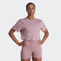 Rückansicht von adidas Studio T-Shirt T-Shirt Damen Wonder Orchid