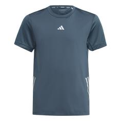 adidas AEROREADY 3-Streifen T-Shirt T-Shirt Kinder Arctic Night / Reflective Silver