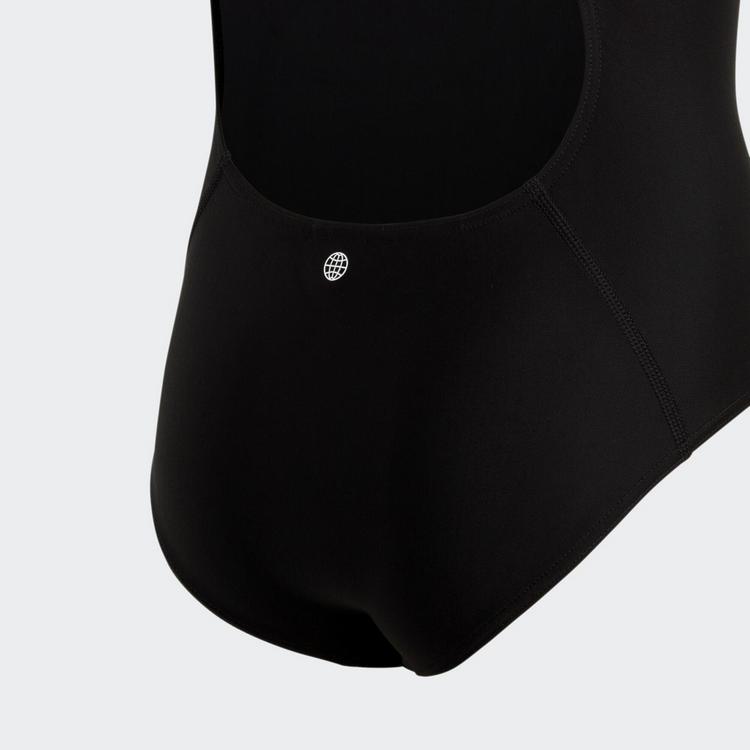 adidas adidas Solid Small Logo Badeanzug Badeanzug Kinder - Black / White - 1 | SportScheck