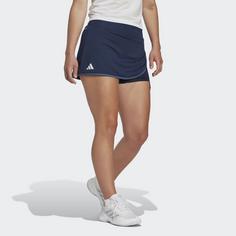 Rückansicht von adidas Club Tennis Rock Tennisrock Damen Collegiate Navy