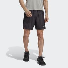 Rückansicht von adidas Workout PU Print Shorts Funktionsshorts Herren Black