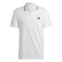 adidas Essentials Piqué Small Logo Poloshirt T-Shirt Herren White