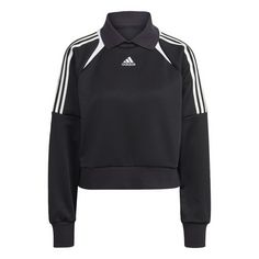 adidas Track Sweatshirt Sweatshirt Damen Black / Black / White