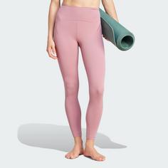 Rückansicht von adidas Yoga Studio Luxe 7/8-Leggings 7/8-Tights Damen Wonder Orchid