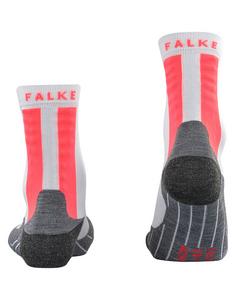 Rückansicht von Falke Health Freizeitsocken Damen white-neon red (2028)
