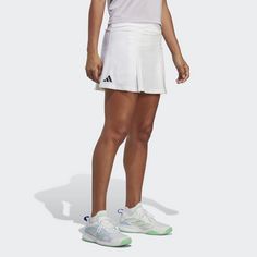 Rückansicht von adidas Club Tennis Faltenrock Tennisrock Damen White