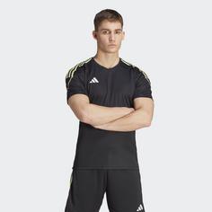 Rückansicht von adidas Tiro 23 League Trikot Fußballtrikot Herren Black / Pulse Lime