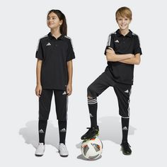 Rückansicht von adidas Tiro 23 League 3/4-Hose Funktionshose Kinder Black