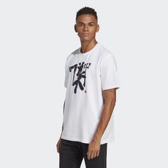 Rückansicht von adidas Manchester United Chinese Story T-Shirt Fußballtrikot Herren White