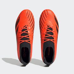 Rückansicht von adidas Predator Accuracy.1 FG Fußballschuh Fußballschuhe Team Solar Orange / Core Black / Core Black