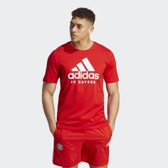 Rückansicht von adidas FC Bayern München DNA Graphic T-Shirt Fanshirt Herren Red