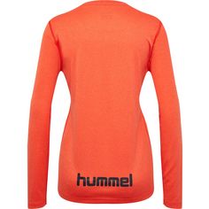 Rückansicht von hummel hmlSPRINT MEL T-SHIRT L/S WOMAN T-Shirt Damen SPICY ORANGE MELANGE