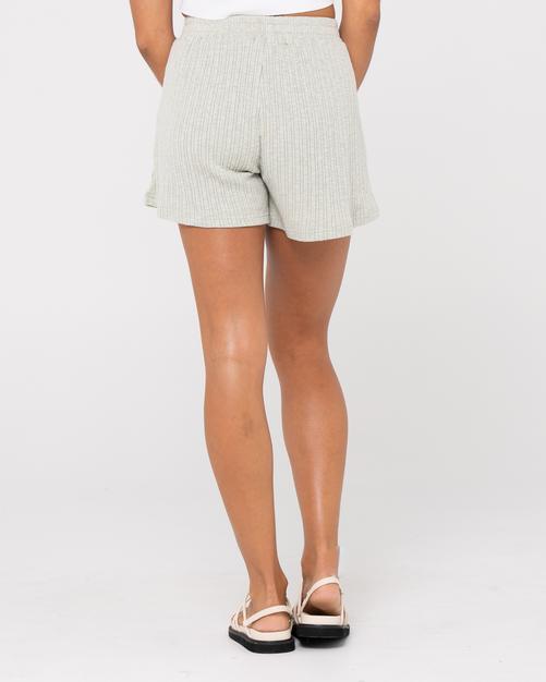 Rückansicht von RUSTY SIMMER ELASTIC WAIST SHORT Sweatshorts Damen SURF SPRAY